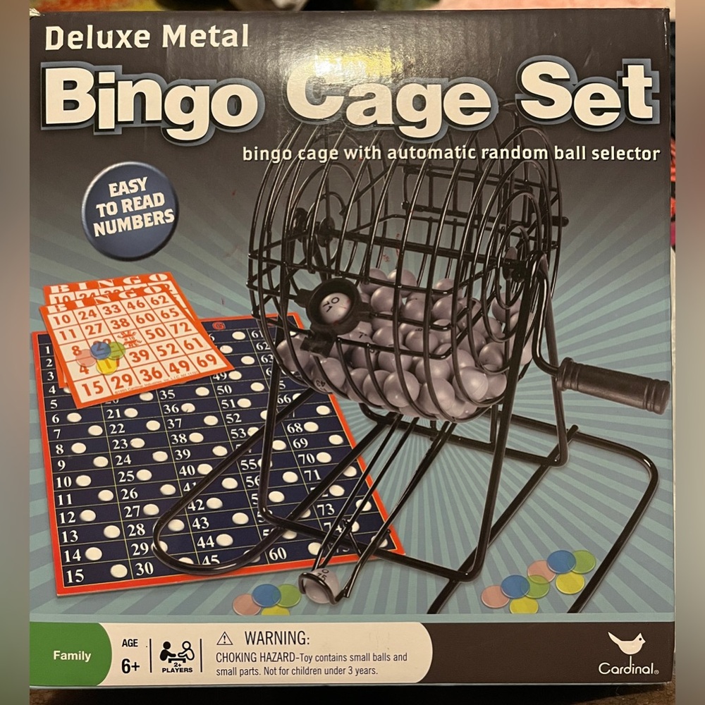 Cardinal Deluxe Metal Bingo Cage Set